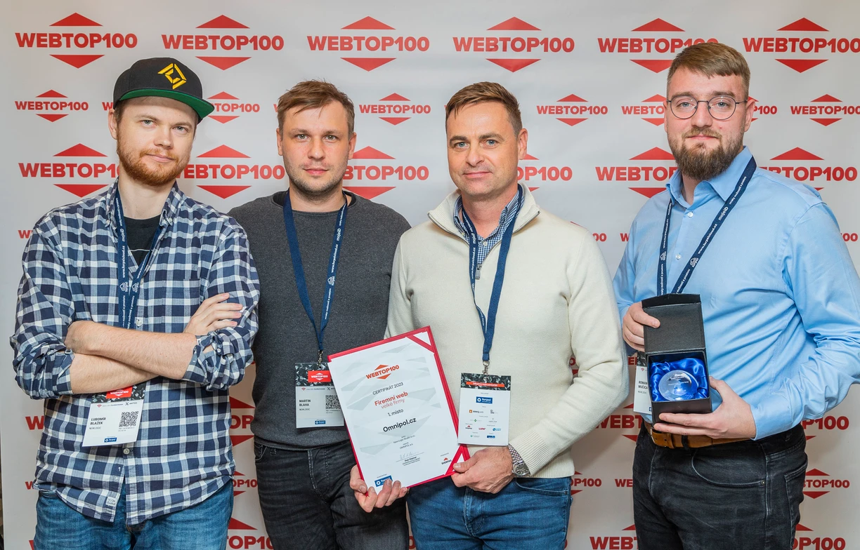 První místo v soutěži WebTop100
