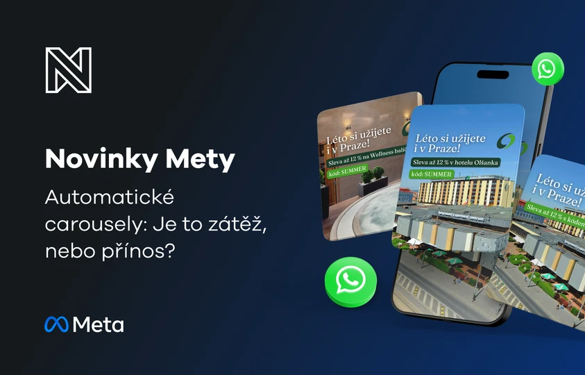 Novinky z Mety: Automatické carousely, Value Rules i reklamy na WhatsAppu