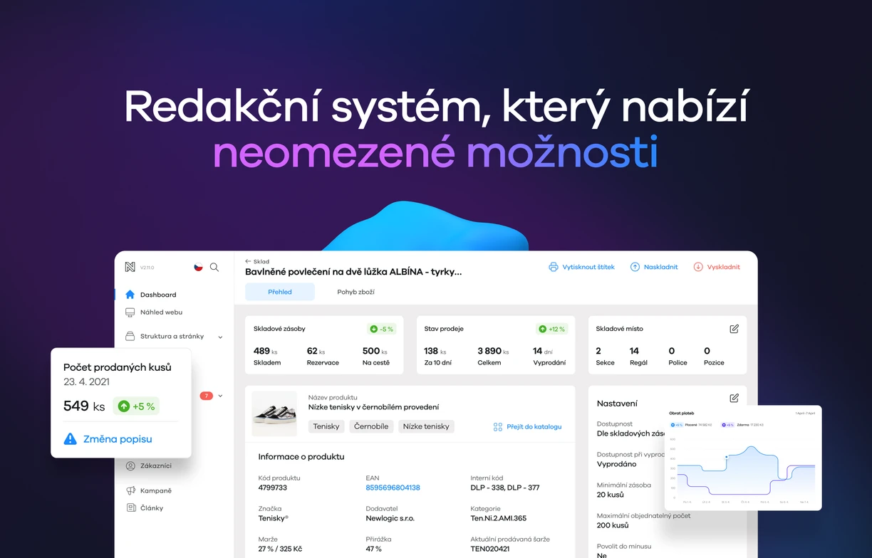 Nové moderní Newlogic CMS